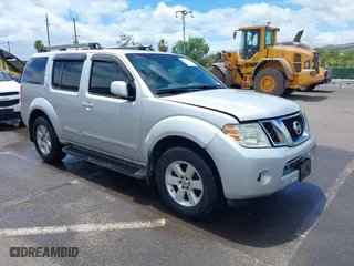 2012 Nissan Pathfinder LE with VIN 5N1AR1NN1CC607558, listed as a IAAI auction lot 39839685 with 147,975 mi miles. Bid and sale history available at carsss.com. Image 1.