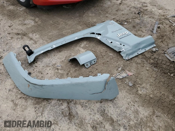2024 Jeep Wrangler Sahara with VIN 1C4PJXENXRW153777, listed as a Copart auction lot 46066605 with 16,707 mi miles and Salvage Title. Bid and sale history available at DreamBid. Image 12.