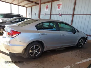 2015 Honda Civic Sedan SE with VIN 19XFB2F70FE098628, listed as a IAAI auction lot 41722712 with 92,493 mi miles. Bid and sale history available at carsss.com. Image 13.