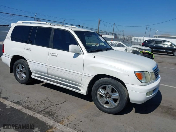 2007 Lexus LX 470 with VIN JTJHT00W074029108, listed as a IAAI auction lot 41652956 with 240,521 mi miles. Bid and sale history available at carsss.com. Image 1.
