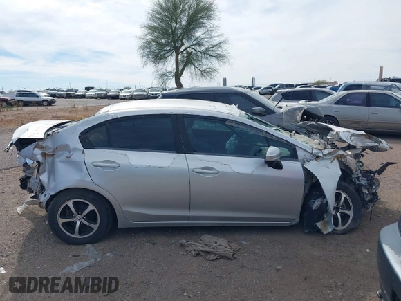 2015 Honda Civic Sedan SE with VIN 2HGFB2F7XFH527666, listed as a IAAI auction lot 41517883 with 1 mi miles. Bid and sale history available at carsss.com. Image 13.