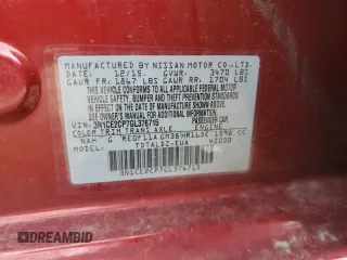 2016 Nissan Note SV with VIN 3N1CE2CP7GL376715, listed as a Copart auction lot 51152305 with 24,870 mi miles and Salvage Title. Bid and sale history available at DreamBid. Image 13.