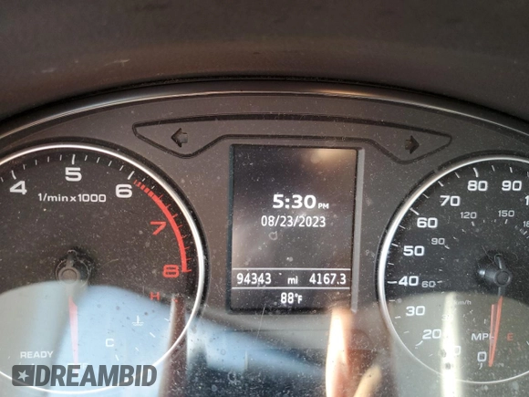 2016 Audi A3 2.0T Premium with VIN WAUB8GFF9G1030542, listed as a Copart auction lot 65119953 with 94,343 mi miles. Bid and sale history available at carsss.com. Image 9.