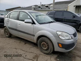 2007 Kia Rio LX with VIN KNADE123276224715, listed as a Copart auction lot 43191905 with 0 mi miles and Salvage Title. Bid and sale history available at carsss.com. Image 4.