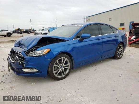 2017 Ford Fusion SE with VIN 3FA6P0HD9HR262033, listed as a Copart auction lot 63628275 with 93,649 mi miles and Salvage title. Bid and sale history available at DreamBid. Image 1.
