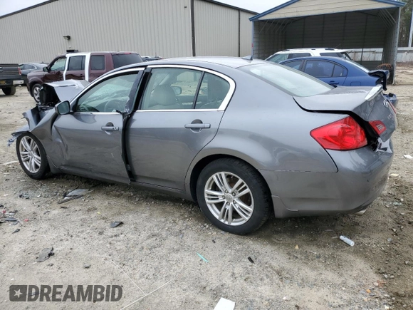 2011 Infiniti G37 x Sport Appearance Edition with VIN JN1CV6AR9BM410583, listed as a Copart auction lot 48680125 with Not Provided miles and Salvage Title. Bid and sale history available at DreamBid. Image 2.