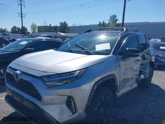 2024 Toyota RAV4 Hybrid XSE with VIN 4T3E6RFV8RU146540, listed as a IAAI auction lot 41830145 with 10,542 mi miles. Bid and sale history available at carsss.com. Image 6.