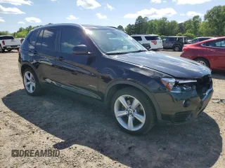 2017 BMW X3 xDrive28i with VIN 5UXWX9C5XH0T01872, listed as a Copart auction lot 53556375 with 142,480 mi miles and Salvage Title. Bid and sale history available at DreamBid. Image 4.