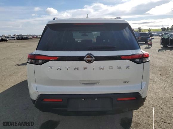 2024 Nissan Pathfinder SV with VIN 5N1DR3BA7RC275581, listed as a Copart auction lot 87820115 with 5,545 mi miles and Salvage Title. Bid and sale history available at carsss.com. Image 6.