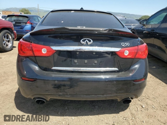 2017 Infiniti Q50 Signature Edition with VIN JN1EV7AP2HM731032, listed as a Copart auction lot 51240595 with 68,802 mi miles and Salvage Title. Bid and sale history available at DreamBid. Image 6.