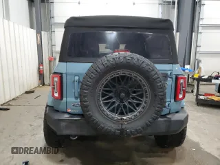 2023 Ford Bronco with VIN 1FMDE5DH0PLB18716, listed as a Copart auction lot 88271725 with 17,334 mi miles and Salvage Title. Bid and sale history available at DreamBid. Image 6.