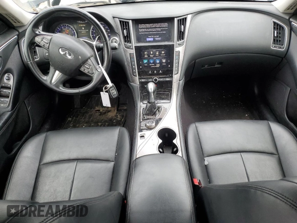 2017 Infiniti Q50 Signature Edition with VIN JN1EV7AR3HM840407, listed as a Copart auction lot 59812325 with 153,709 mi miles and Salvage title. Bid and sale history available at DreamBid. Image 8.