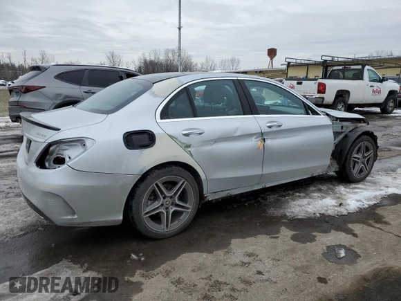 2019 Mercedes-Benz C 300 with VIN WDDWF8EB6KR516773, listed as a Copart auction lot 44393105 with 48,991 mi miles and Salvage Title. Bid and sale history available at carsss.com. Image 3.