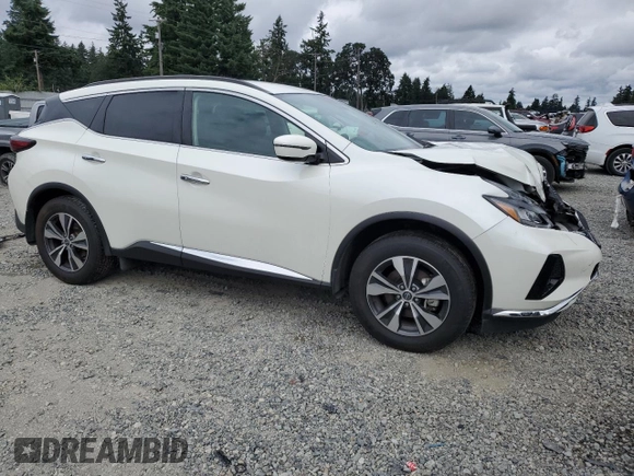 2023 Nissan Murano SV z VIN 5N1AZ2BJ7PC108793, wystawiony jako Copart lot #62601615 z przebiegiem 35 689 mil mil oraz Szkoda całkowita • Salvage title. Historia ofert i sprzedaży dostępna na DreamBid. Obrazek 4.
