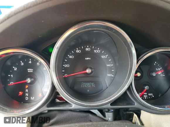 2012 Cadillac CTS Luxury with VIN 1G6DE5E56C0135964, listed as a Copart auction lot 53089505 with 114,258 mi miles and Salvage title. Bid and sale history available at DreamBid. Image 9.