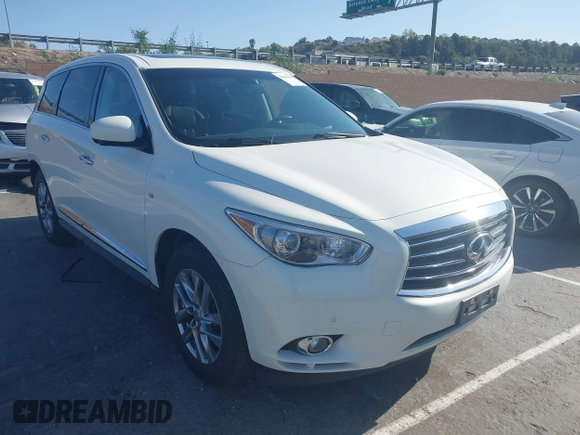 2014 Infiniti QX60 with VIN 5N1AL0MN1EC548883, listed as a IAAI auction lot 41965454 with 119,324 mi miles. Bid and sale history available at carsss.com. Image 1.