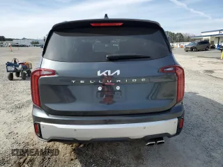 2024 Kia Telluride S with VIN 5XYP64GC2RG551607, listed as a Copart auction lot 45722785 with 6,822 mi miles and Salvage Title. Bid and sale history available at carsss.com. Image 6.