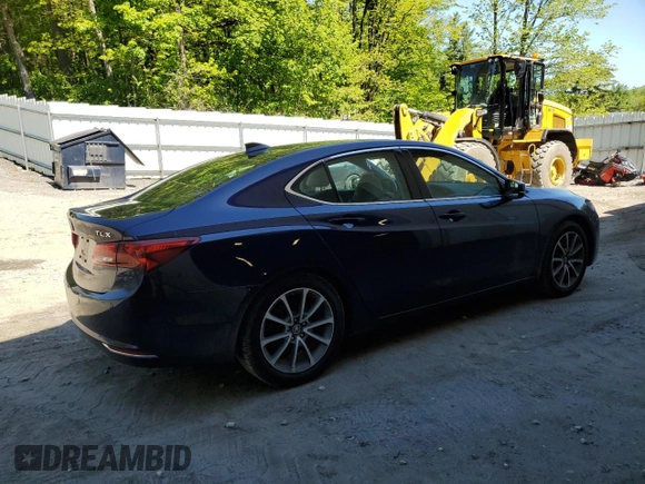 2015 Acura TLX Advance with VIN 19UUB2F78FA014129, listed as a Copart auction lot 57463945 with 85,807 mi miles and Salvage title. Bid and sale history available at DreamBid. Image 3.