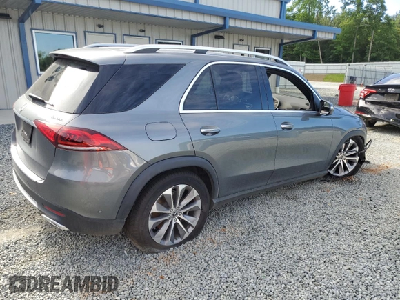 2021 Mercedes-Benz GLE 450 with VIN 4JGFB5KB8MA561316, listed as a Copart auction lot 57608035 with Not provided miles and Salvage title. Bid and sale history available at DreamBid. Image 3.
