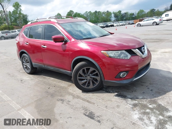 2016 Nissan Rogue SL with VIN 5N1AT2MT2GC780485, listed as a IAAI auction lot 41954455 with 110,804 mi miles. Bid and sale history available at carsss.com. Image 1.