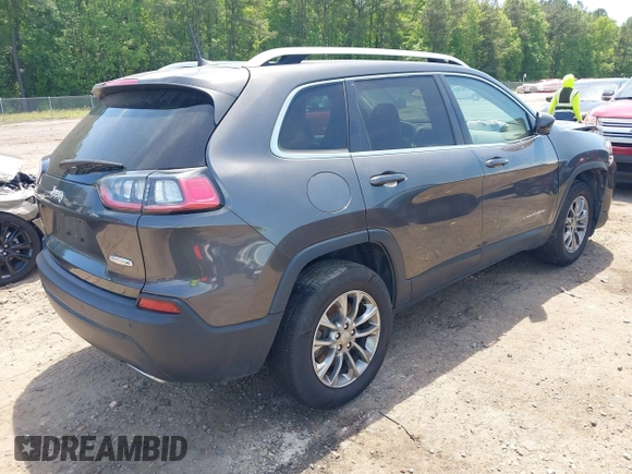 2019 Jeep Cherokee Latitude Plus with VIN 1C4PJMLXXKD471368, listed as a IAAI auction lot 42216434 with 51,804 mi miles and . Bid and sale history available at DreamBid. Image 4.