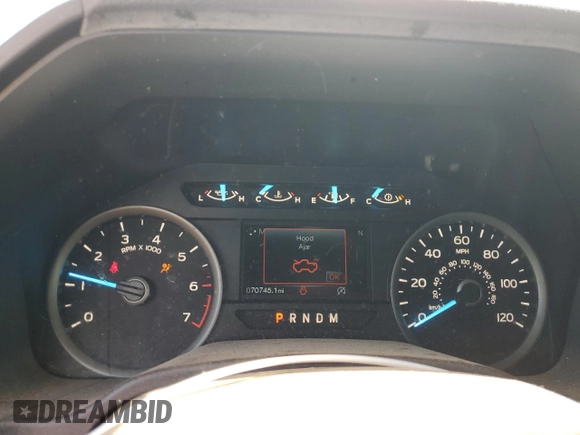 2020 Ford F-150 XL with VIN 1FTEW1E54LFA45250, listed as a Copart auction lot 64074094 with 70,745 mi miles and Salvage title. Bid and sale history available at DreamBid. Image 9.
