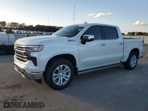2023 Chevrolet Silverado 1500 LTZ with VIN 3GCUDGE82PG125004, listed as a Copart auction lot 78481044 with 15,850 mi miles and Salvage Title. Bid and sale history available at carsss.com. Image 1.