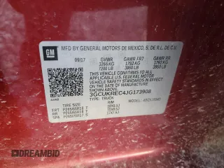 2018 Chevrolet Silverado 1500 LT with VIN 3GCUKREC4JG173908, listed as a Copart auction lot 53284315 with Not Provided miles and Clean Title. Bid and sale history available at DreamBid. Image 14.