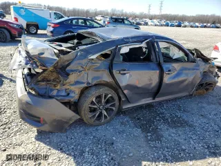 2019 Honda Civic Sedan Sport with VIN 2HGFC2F84KH598152, listed as a Copart auction lot 45580455 with 0 mi miles and Salvage Title. Bid and sale history available at carsss.com. Image 3.
