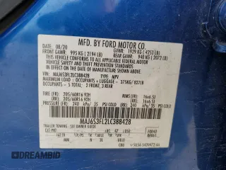 2020 Ford EcoSport S with VIN MAJ6S3FL2LC388428, listed as a Copart auction lot 46379035 with 71,025 mi miles and Salvage Title. Bid and sale history available at DreamBid. Image 15.