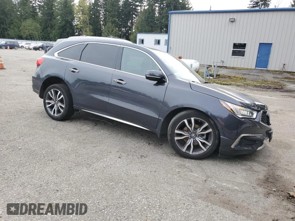 2019 Acura MDX w/Advance Pkg with VIN 5J8YD4H82KL003560, listed as a Copart auction lot 52240125 with 101,709 mi miles and Salvage Title. Bid and sale history available at carsss.com. Image 4.
