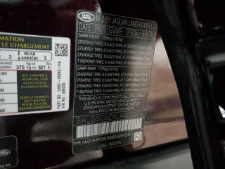 2020 Land Rover Range Rover P525 HSE с VIN SALGS2SEXLA409224, выставлен на аукционе Copart как лот 44434785 с пробегом 37 414 миль миль и Списание • Salvage title. История ставок и продаж доступна на DreamBid. Изображение 14.