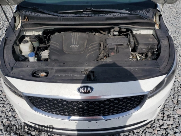 2016 Kia Sedona LX with VIN KNDMB5C14G6148625, listed as a Copart auction lot 53874675 with 168,688 mi miles and Salvage Title. Bid and sale history available at carsss.com. Image 12.
