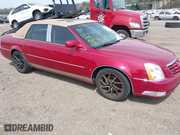 2006 Cadillac DTS w/1SE with VIN 1G6KD57996U113240, listed as a IAAI auction lot 42120004 with 120,806 mi miles. Bid and sale history available at carsss.com. Image 1.
