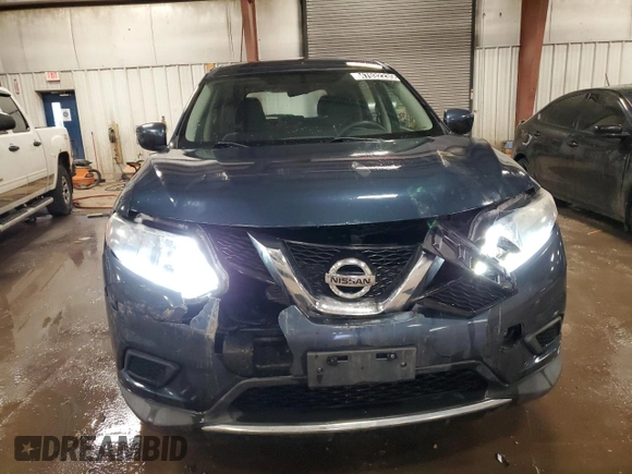 2016 Nissan Rogue SV with VIN KNMAT2MV6GP665239, listed as a Copart auction lot 47032235 with 76,396 mi miles and Clean Title. Bid and sale history available at carsss.com. Image 5.