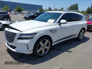2023 Genesis GV80 with VIN KMUHBDSB8PU102875, listed as a IAAI auction lot 42370874 with 30,318 mi miles and . Bid and sale history available at DreamBid. Image 2.
