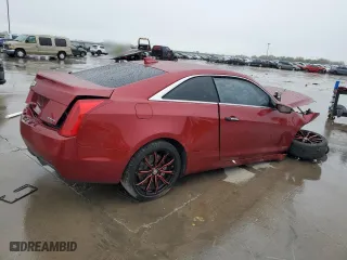 2015 Cadillac ATS Coupe Standard RWD with VIN 1G6AA1RX5F0121237, listed as a Copart auction lot 81250054 with 0 mi miles and Salvage Title. Bid and sale history available at carsss.com. Image 3.
