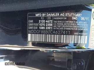 2012 Mercedes-Benz C 300 Sport with VIN WDDGF8BB0CA627411, listed as a IAAI auction lot 41881320 with 157,980 mi miles and . Bid and sale history available at DreamBid. Image 9.