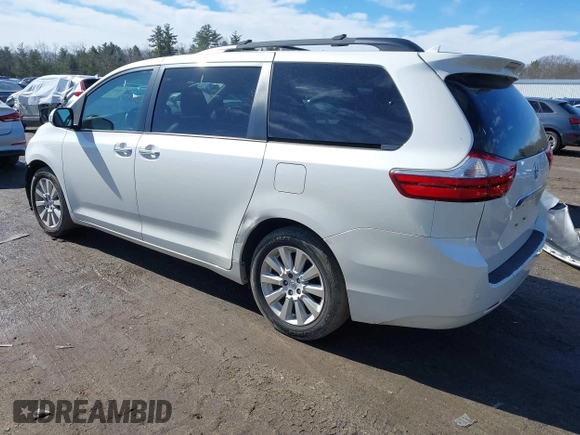 2015 Toyota Sienna Ltd with VIN 5TDDK3DC2FS119465, listed as a IAAI auction lot 41683789 with 155,981 mi miles. Bid and sale history available at carsss.com. Image 3.