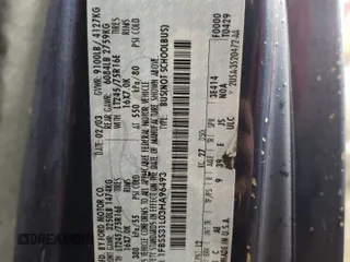 2003 Ford Econoline Passenger XL с VIN 1FBSS31L03HA96493, выставлен на аукционе Copart как лот 43443355 с пробегом 196 245 миль миль и Списание • Salvage title. История ставок и продаж доступна на DreamBid. Изображение 13.