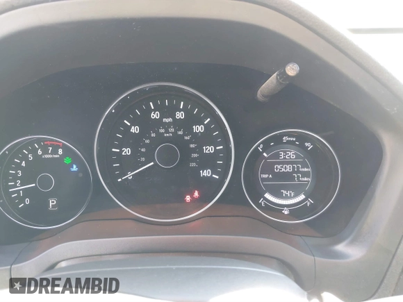 2018 Honda HR-V LX with VIN 3CZRU6H36JG718236, listed as a IAAI auction lot 41662759 with 50,877 mi miles. Bid and sale history available at carsss.com. Image 7.