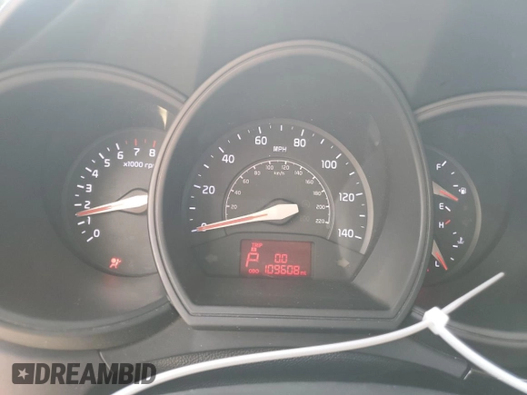 2017 Kia Rio LX with VIN KNADM4A34H6098719, listed as a Copart auction lot 50865265 with 109,608 mi miles and Salvage Title. Bid and sale history available at carsss.com. Image 9.