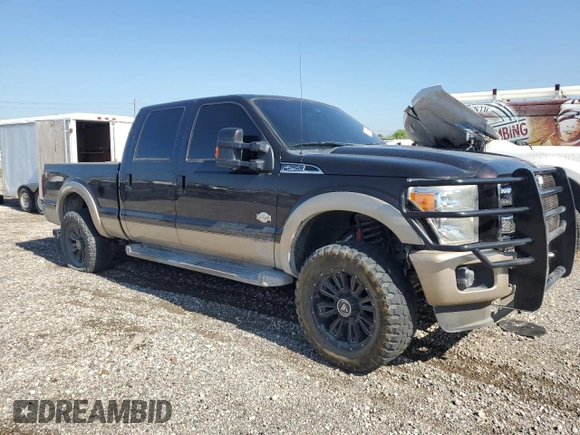 2014 Ford Super Duty F-250 SRW XL with VIN 1FT7W2BT8EEA53104, listed as a Copart auction lot 47378485 with 0 mi miles and Salvage Title. Bid and sale history available at carsss.com. Image 4.