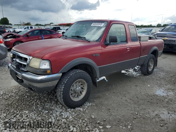1998 Ford Ranger XL with VIN 1FTZR15UXWPA17399, listed as a Copart auction lot 60555045 with 381,232 mi miles and Salvage title. Bid and sale history available at DreamBid. Image 1.