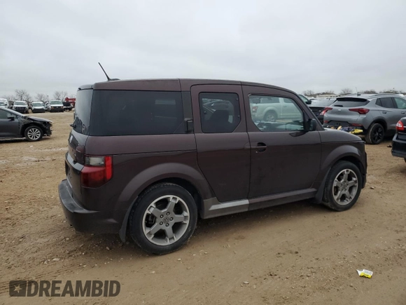 2007 Honda Element with VIN 5J6YH17997L007750, listed as a Copart auction lot 45148345 with 187,348 mi miles and Salvage Title. Bid and sale history available at DreamBid. Image 3.