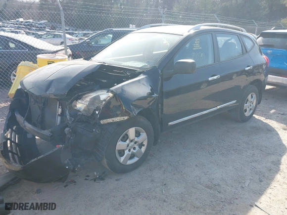 2014 Nissan Rogue Select S with VIN JN8AS5MV4EW709704, listed as a IAAI auction lot 41828928 with 122,496 mi miles. Bid and sale history available at carsss.com. Image 17.