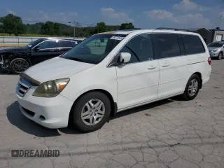 2006 Honda Odyssey EX-L with VIN 5FNRL38756B421675, listed as a Copart auction lot 59570045 with 200,868 mi miles and Clean title. Bid and sale history available at DreamBid. Image 1.