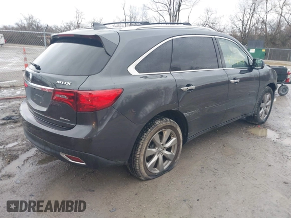 2014 Acura MDX Advance with VIN 5FRYD4H88EB006239, listed as a IAAI auction lot 41704214 with 165,251 mi miles and . Bid and sale history available at carsss.com. Image 4.