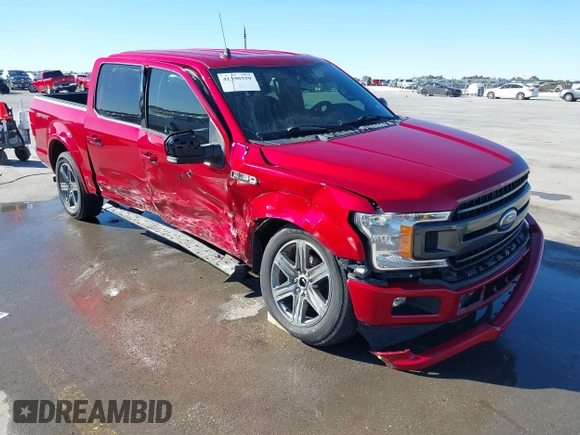 2020 Ford F-150 XL with VIN 1FTEW1C58LKE36430, listed as a IAAI auction lot 41390339 with 54,747 mi miles. Bid and sale history available at carsss.com. Image 1.