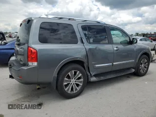 2015 Nissan Armada SV z VIN 5N1BA0ND1FN613558, wystawiony jako Copart lot #56204725 z przebiegiem 121 129 mil mil oraz Czysty tytuł • Clean title. Historia ofert i sprzedaży dostępna na DreamBid. Obrazek 3.